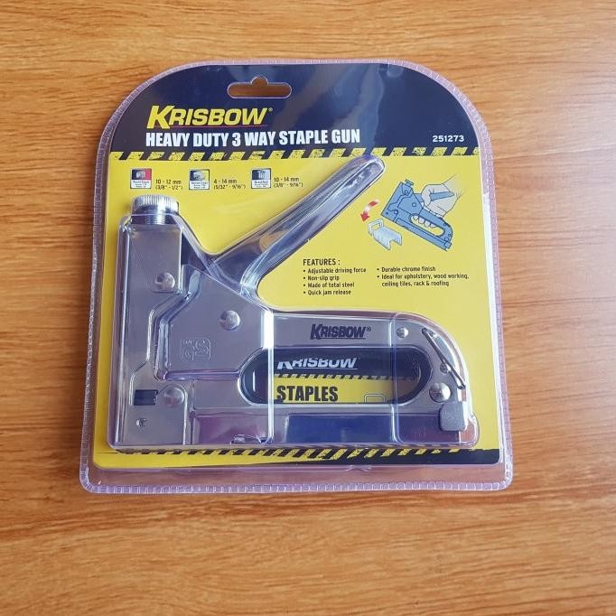 

KRISBOW STAPLER TEMBAK 3 IN 1 / STAPLES / STAPEL / STEPLER ORIGINAL DAN TERPERCAYA