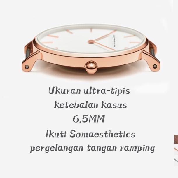 Hannah Martin Cb36 Jam Tangan Wanita Sangat Tipis Quartz