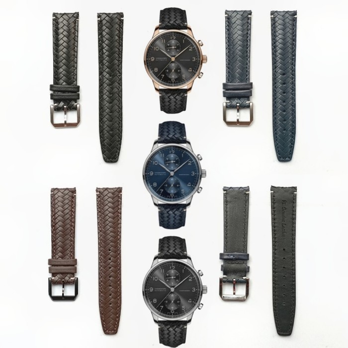 Jual Tali Jam Tangan 20 Mm Strap Cowhide Woven Iwc Pilot 9042.20