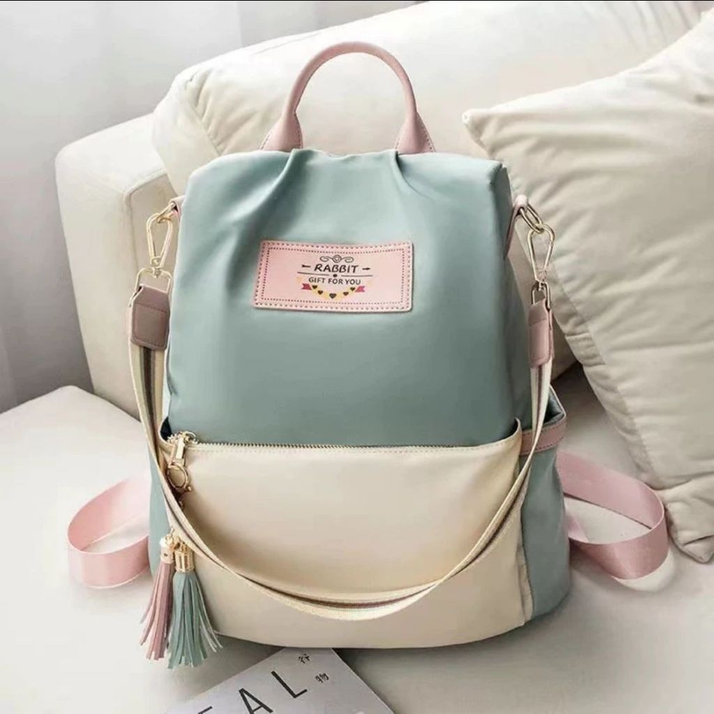TAS RANSEL OXFORD KOREA WANITA PUTIH
