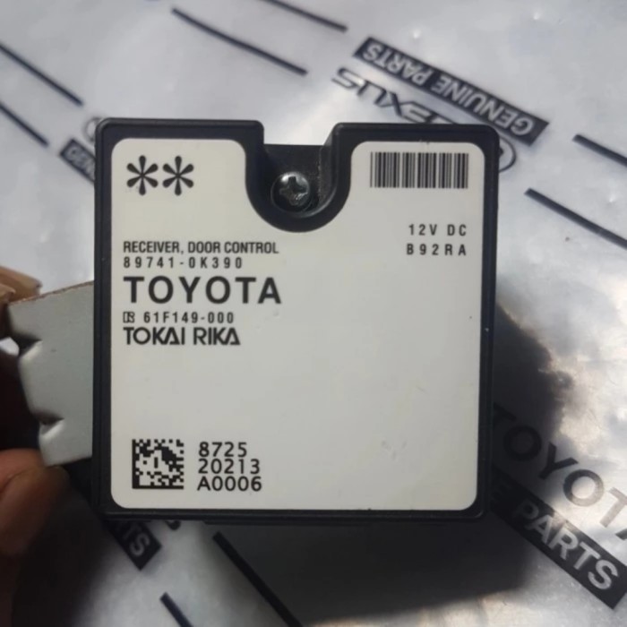 Modul Kontrol Pintu Remot Toyota Innova Reborn 2016 Keatas Original Gratis Ongkir