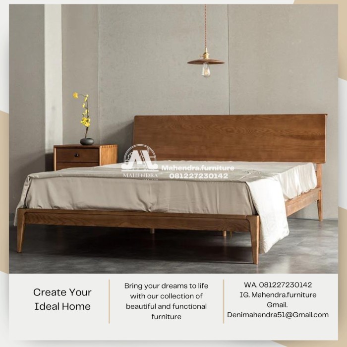 Dipan Ranjang Tidur Jati 160x200 dipan kayu jati minimalis tempat tidur jati minimalis