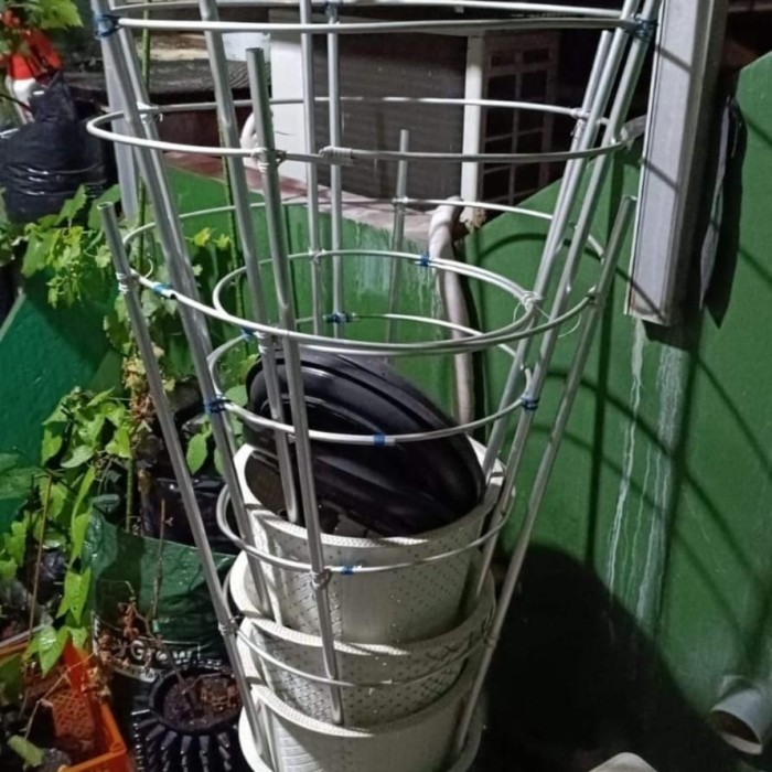 POT RAMBATAN TABULAMPOT ANGGUR SIAP PAKAI TIANG RAMBATAN ANGGUR