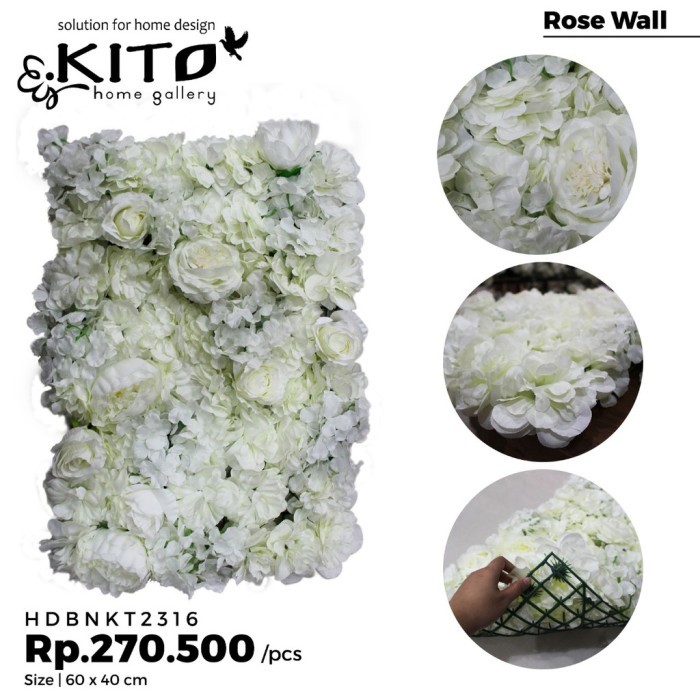 NEW BUNGA DINDING SINTETIS HIASAN DEKORASI PELAMINAN,KANTOR,CAFE