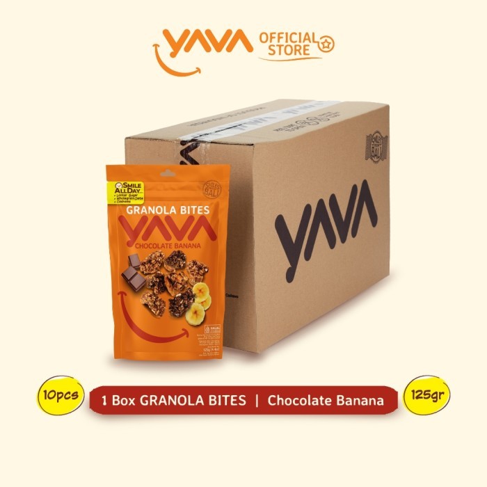 

Yava Carton Pack Granola Bites Chocolate Banana ( 10 X 125G )