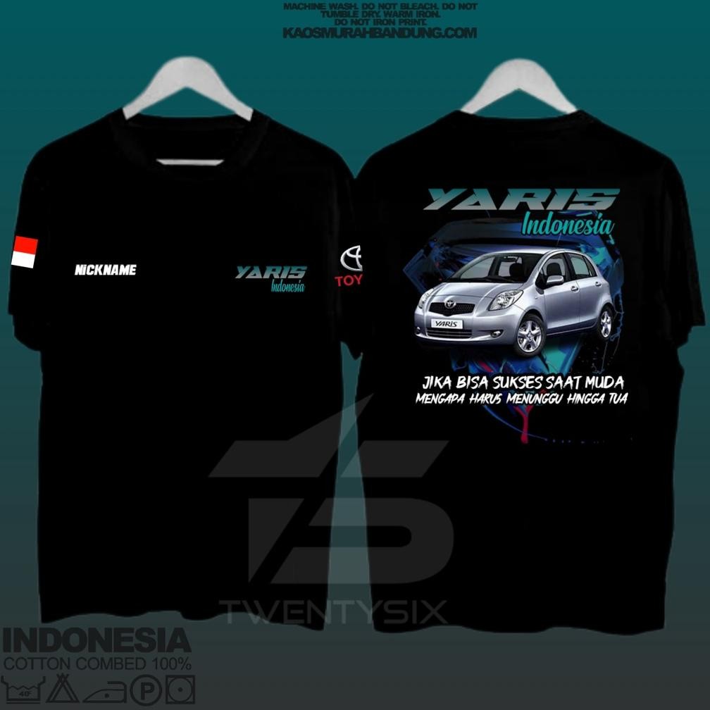 Promo Kaos Custom Toyota Yaris Club