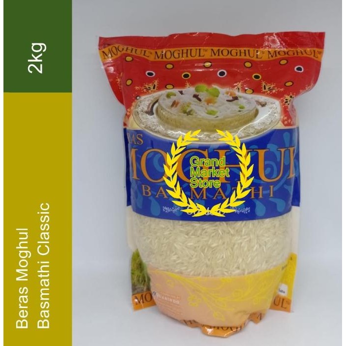 

Beras Organik Basmati Basmathi Moghul Mogul 2 kg Beras India GBM