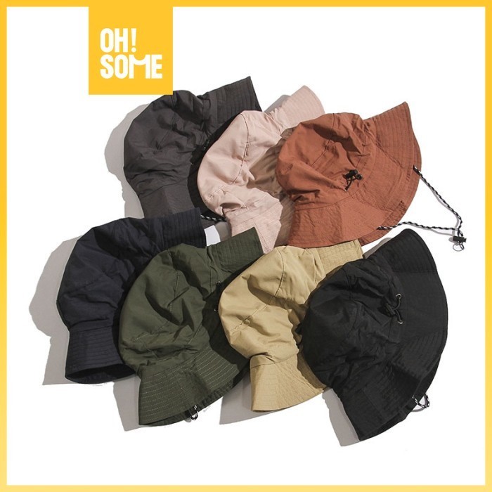 Jual Ohsome Dylee & Lylee Waterproof Bucket Hat Topi Bucket Anti Air Pria Wanita