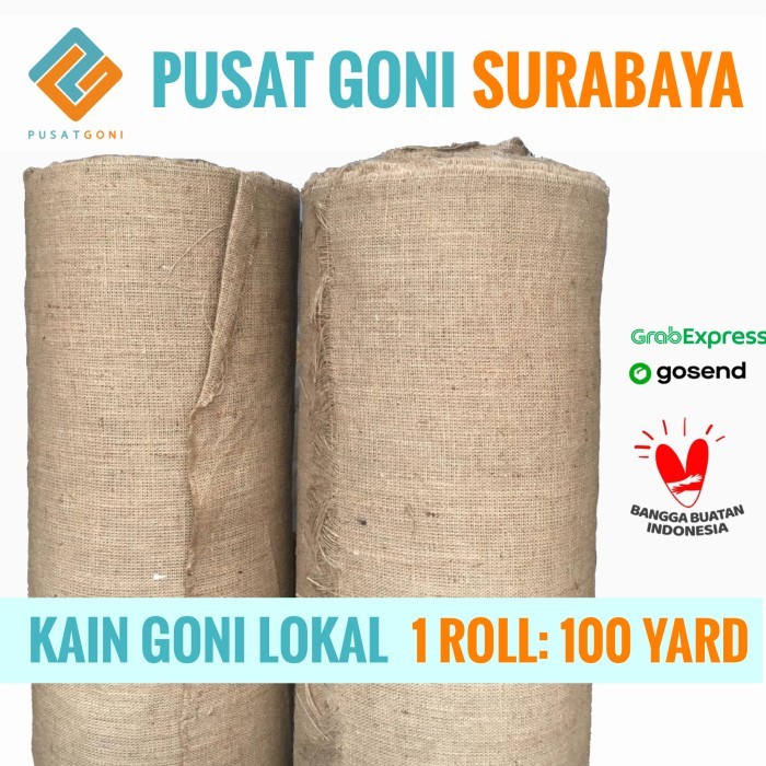 Kain Goni 1 Roll - Bahan Goni Craft - Burlap Jute Fabric