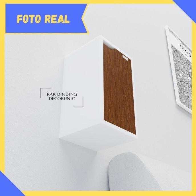 Rak Dinding / Lemari Dinding Gantung Minimalis Lemari Gantung Persegi Diskon Mondaiki