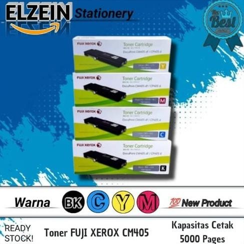 Cartridge Toner Fuji Xerox Cm405 Cp405 Cyan Printer Cm405Df Cp405D Jikeyina
