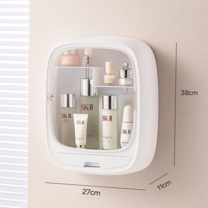 Rk3812 Rak Kosmetik Gantung Rak Obat Lemari Skincare Lemari Obat Rak Kamar Mandi Kotak Penyimpanan O