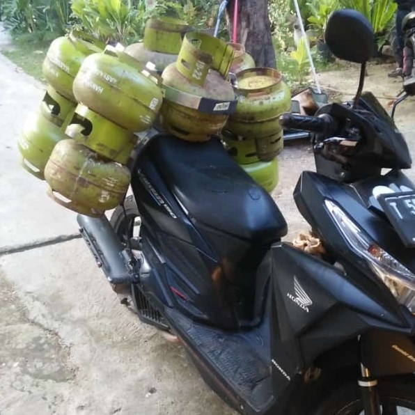 Keranjang Gas Besi Tabung Gas 3Kg Dan Galon Untuk Motor