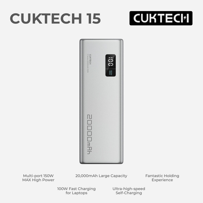 CUKTECH 15 Power Bank 20.000mAh 150W Max