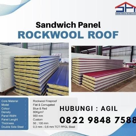 SANDWICH PANEL ROCKWOOL ATAP