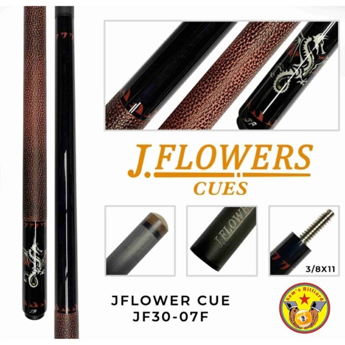 JFLOWERS CUE JF30-07F - STICK BILLIARD