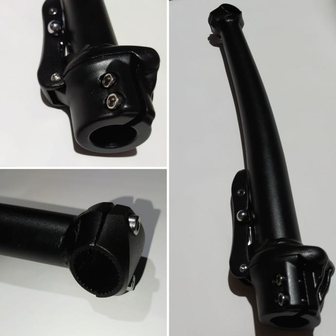 Stem Folding Trifold Crooked Handlepost Lengkung Bawaan Sepeda Trifold  Ready
