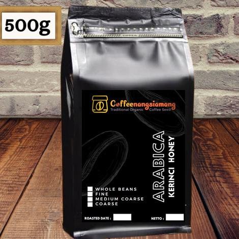 

KOPI ARABIKA KERINCI HONEY 500g PREMIUM - (Biji/Giling)