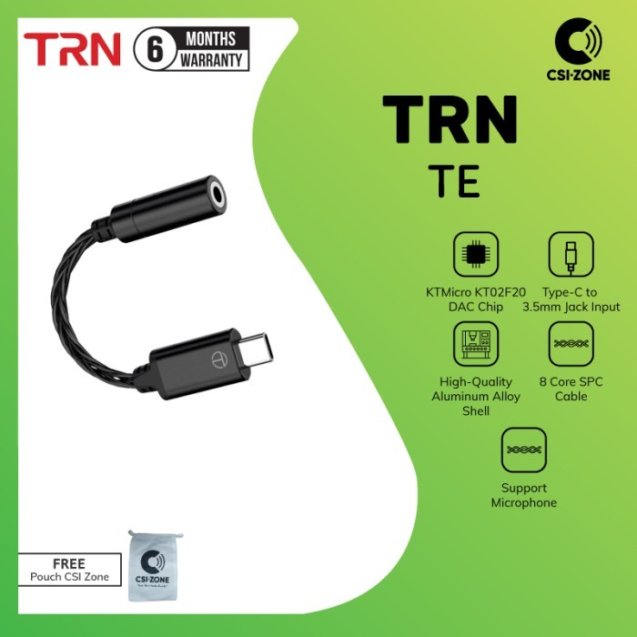 TRN TE KTMicro Portable DAC / AMP Type C to 3.5mm Input