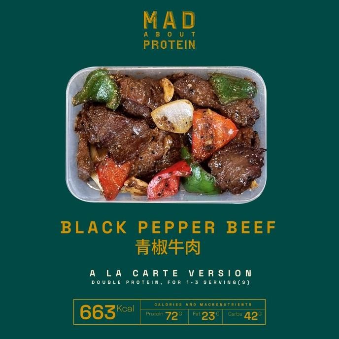 

[ALA CARTE] Black Pepper Beef - MAD ABOUT PROTEIN Frozen Mealprep