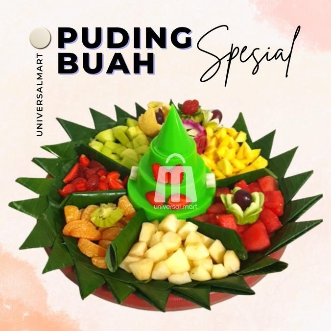 

Tumpeng Puding Buah Segar Porsi bervariasi