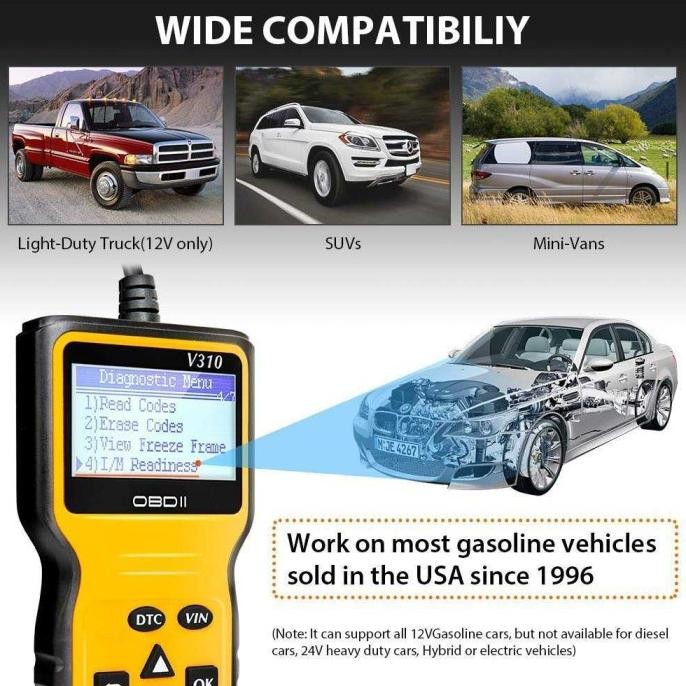 Scanner Mobil Obd2 Universal Alat Scaner Diagnostik Mesinpembaca Kode