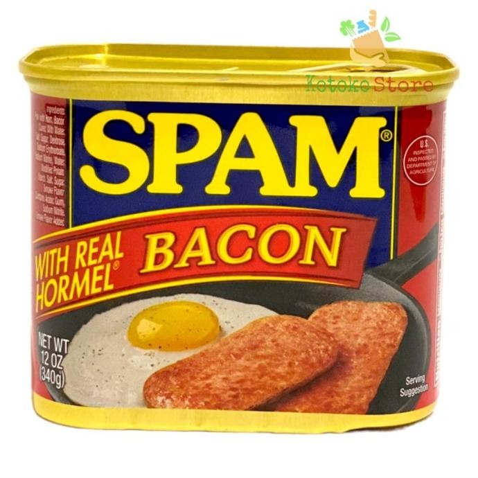 Daging Kaleng Hormel SPAM Bacon / SPAM Ham USA 340gr