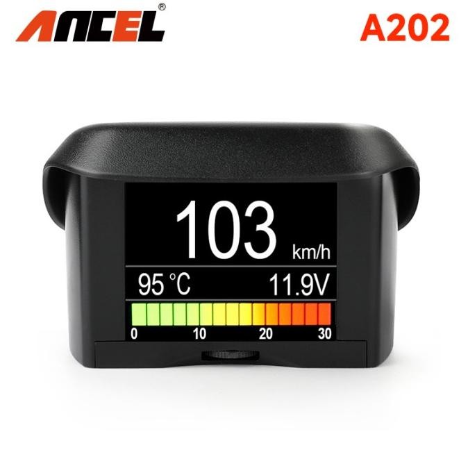 Ancel A202 Obd2 Obd2 Scanner Gauge Mobil Digital Computer Hud Display