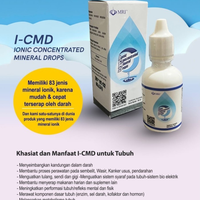 Terbaru Mineral Tetes I-CMD 30ml (500 tetes), Cocentrated Mineral Drop, ICMD 100% ori