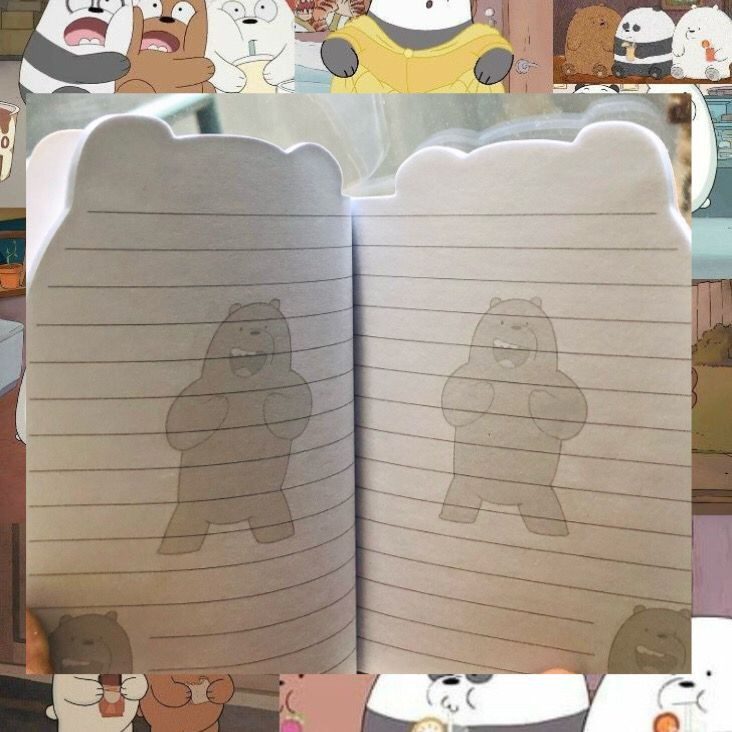 

MURAH BUKU TULIS MINI - WE BARE BEARS NOTEBOOK JURNAL CATATAN BERUANG PANDA ICE BEARS GRIZZLY