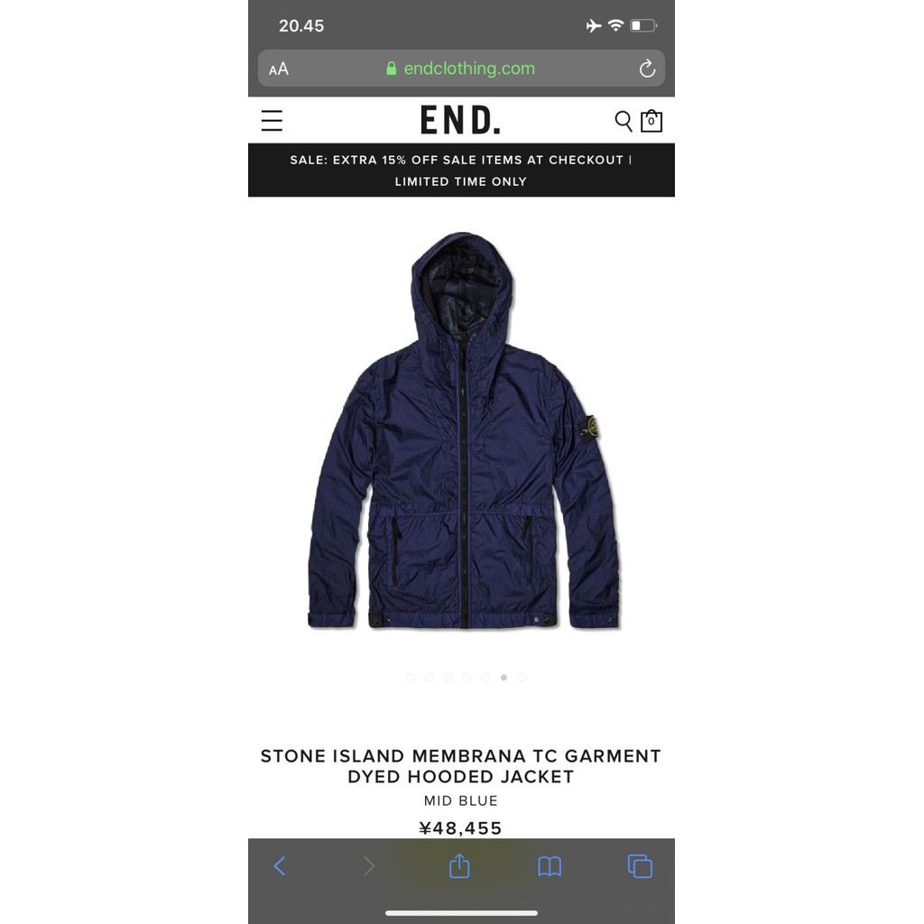 JAKET STONE ISLAND MEMBRANA TC