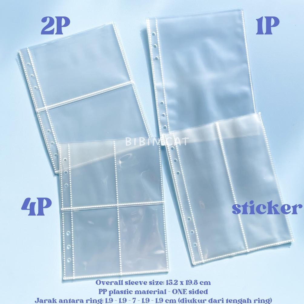 

Um57 (A5 Size) 10 Lembar Sleeve Binder A5 6 Ring - ONE Sided Premium