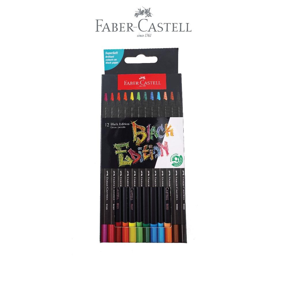 

jg-8 Faber-Castell Pensil Warna Black Edition Colour Pencils Series Hemat