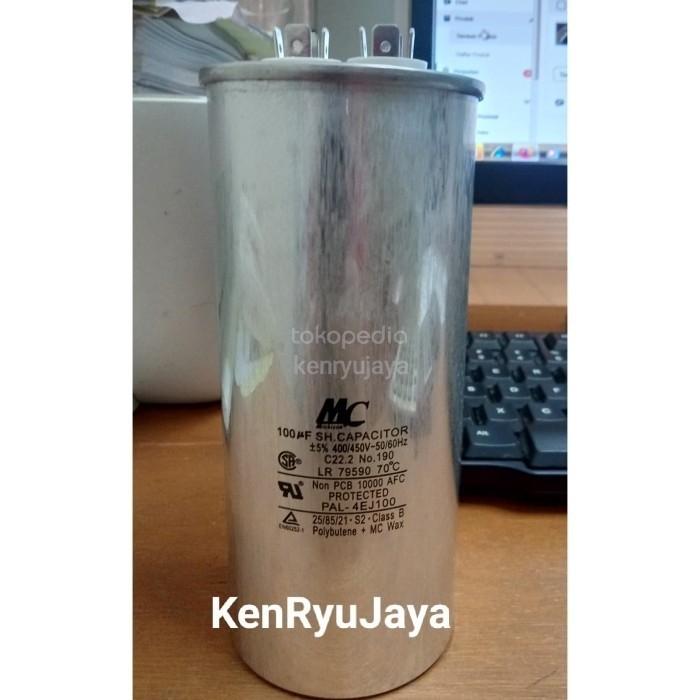 Kapasitor (Capacitor) Running 100uf 450 VAC MC