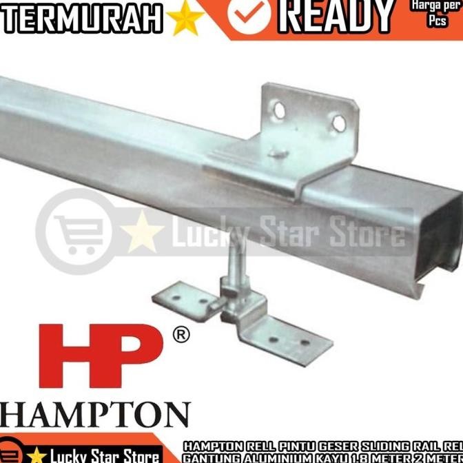 Rel Pintu Sliding Rell Geser 200Cm 180Cm Set Lengkap Hampton H4 H3 200Cm Hp Ril Rail Gantung Alumini