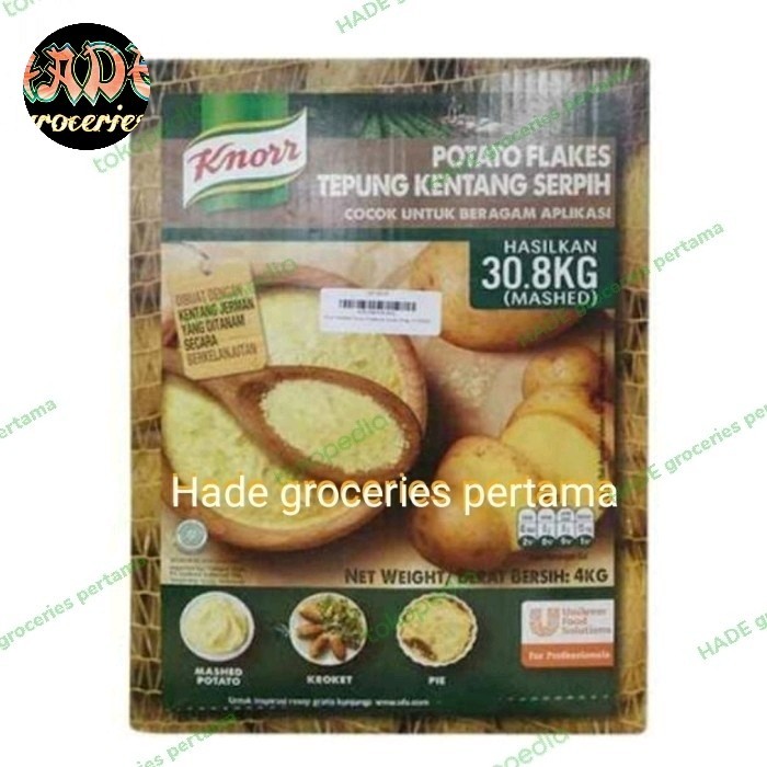 

Bya - Potato Flakes 1Kg Tepung Kentang Serpih Mashed Potatoes Chat U/Box 4Kg