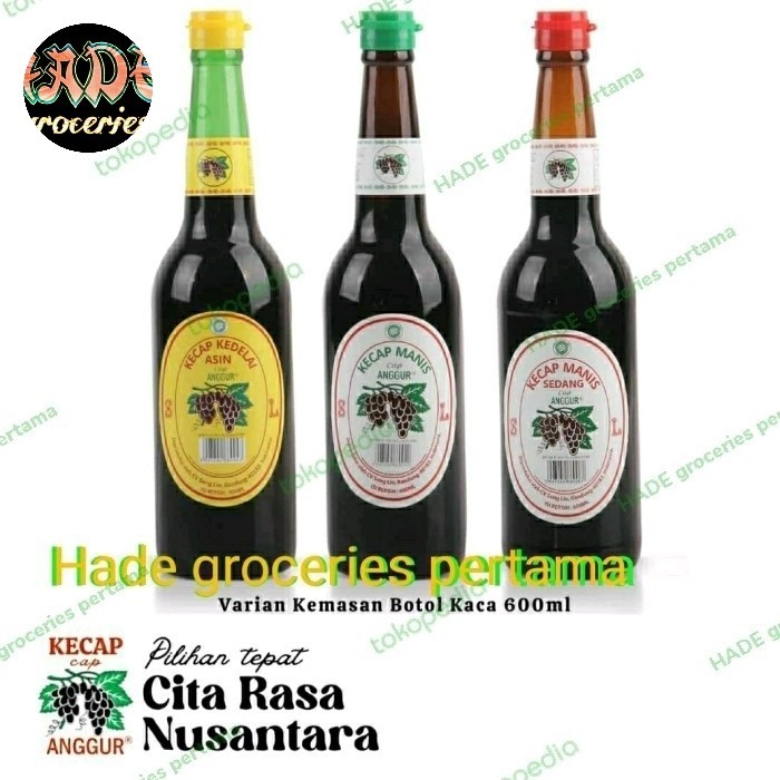 

Bya - Kecap Cap Anggur 600Ml Botol Asin Manis Sedang Hanya Gosend Instan