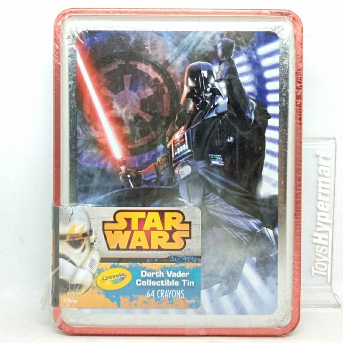 

Original Darth Vader Collectible Tin 64 Crayon Crayola Star Wars