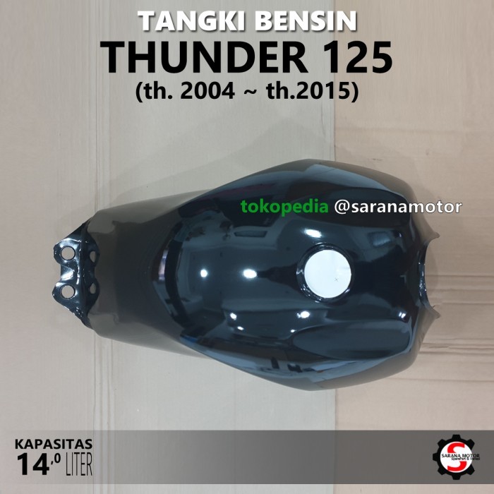 Promoo! Tangki Bensin Tengki Motor Thunder 125 Hitam Tebal