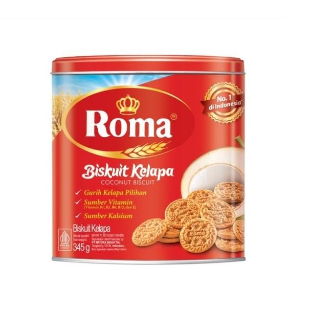 

Biskuit Roma Kelapa Kaleng 345Gr