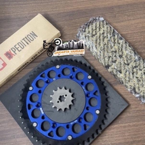 Gear Set 520 Yamaha Wr 155 Gir Paket Yamaha Wr155 Expedition Almunium