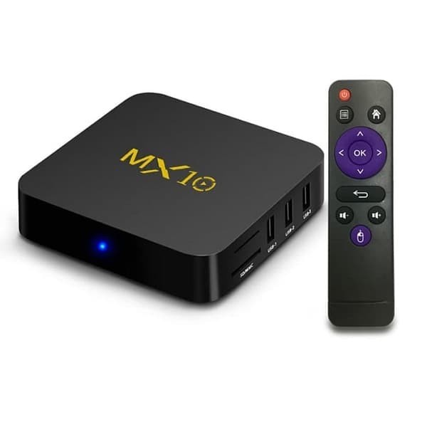 Promo Android Tv Box Mx10 4Gb Ddr4 32Gb Emmc Android 8.1 Rk3328 Quadcore