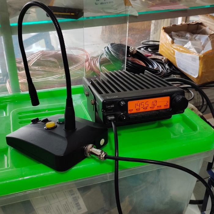 Terbaru Microphome Meja Atau Deskmic Ptt Radio Rig Icom Yaesu Kenwood Alinco