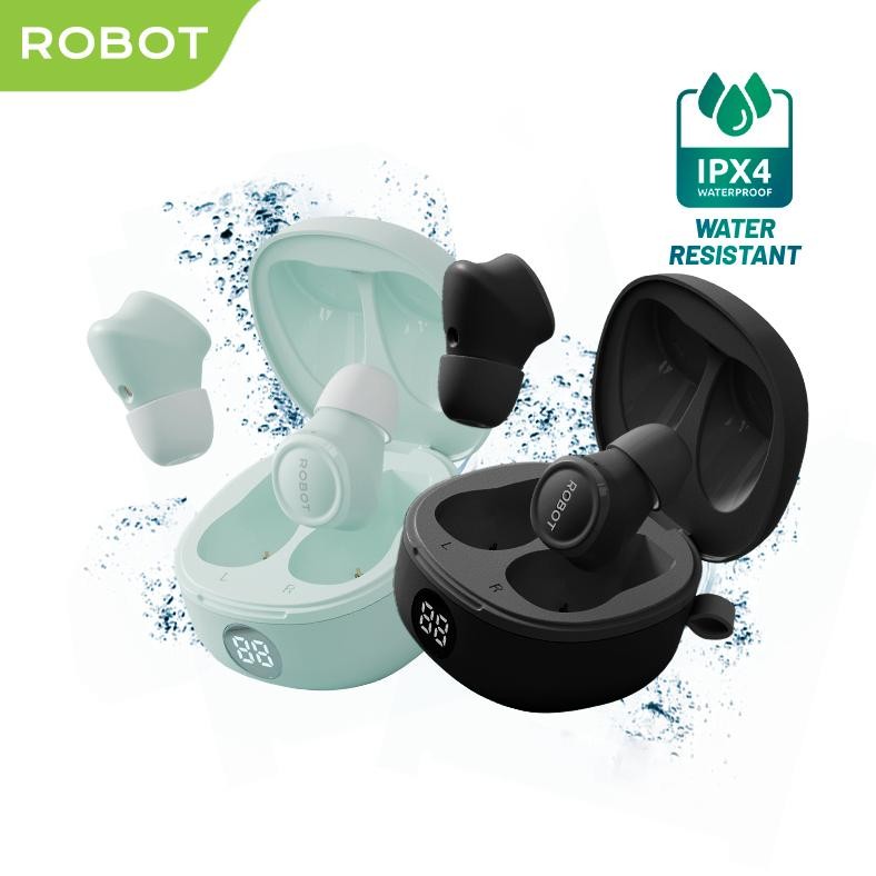 Sale Robot Tws Wireless Earphone Airbuds T80 - Garansi 1 Tahun Berkualitas