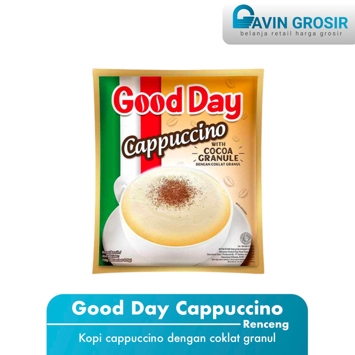 

God Day Cappucino Kopi Instan Sachet 1 Renceng