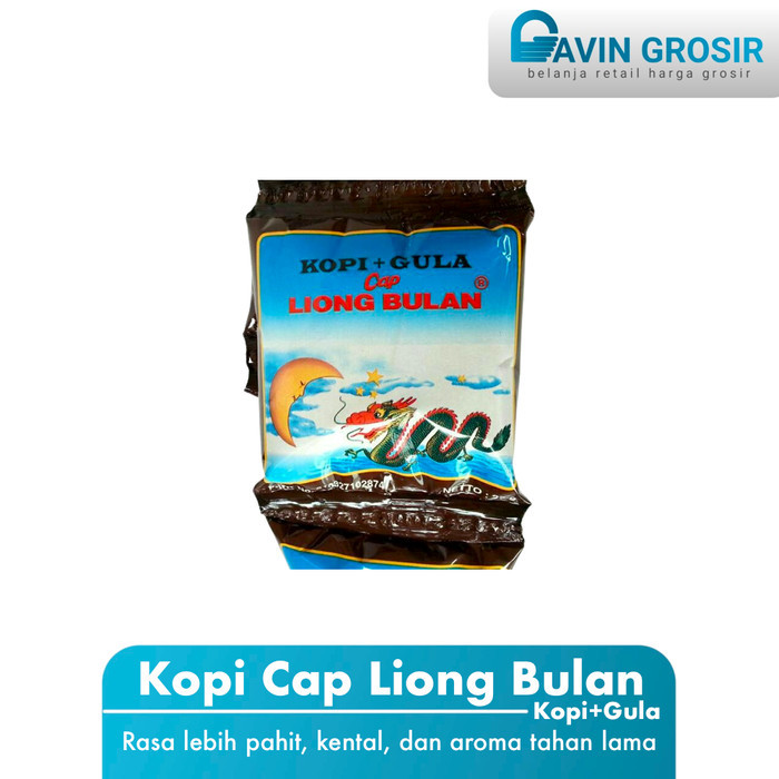 

Kopi hitam + Gula Cap Liong Bulan (20 sachet)