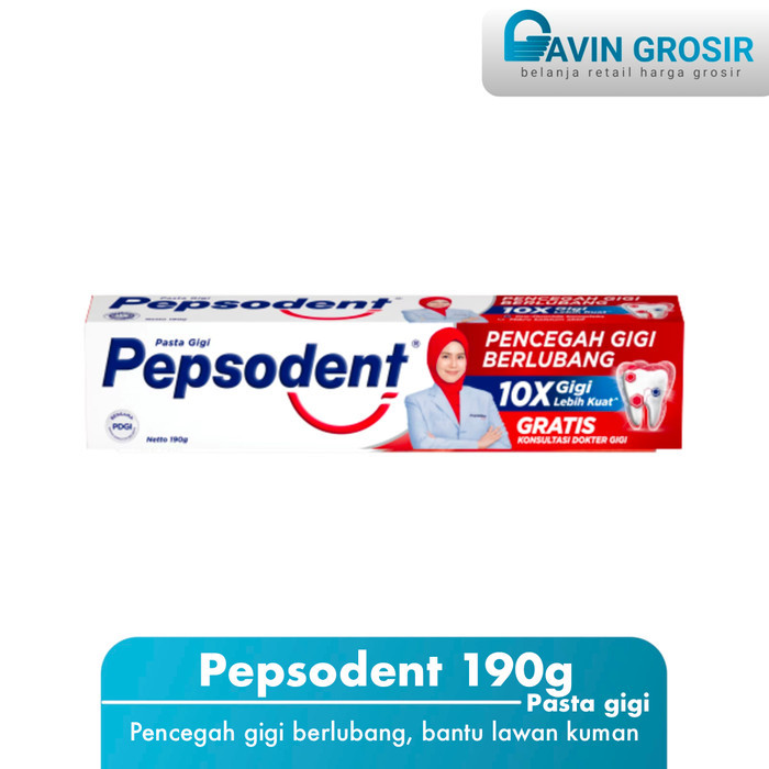 Pasta gigi Pepsodent besar 190g Pencegah Gigi Berlubang