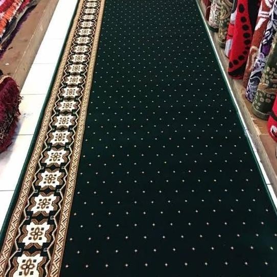 ( Gosend ) Karpet Permadani Masjid Al Aadil Bahan Polyester 120 x 600