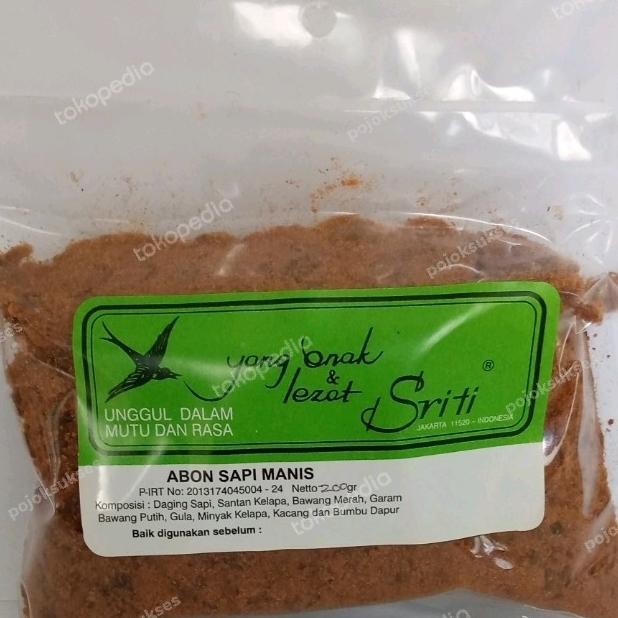 

Sriti Abon Sapi Manis (Hijau) 200Gr