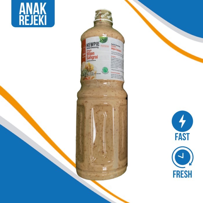 

Ready Kewpie Salad Dressing Roasted Sesame 1L / Saus Wijen Sangrai